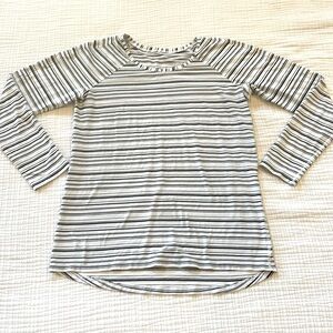 Lululemon Emerald Long Sleeve Shirt Striped Size 8